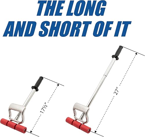 Miniatura 7 de Rodillo extensible de piso y pared resistente para laminado, LVP, chapa, linóleo, alfombras, azulejos y revestimientos de paredes de 7-12 pulgadas