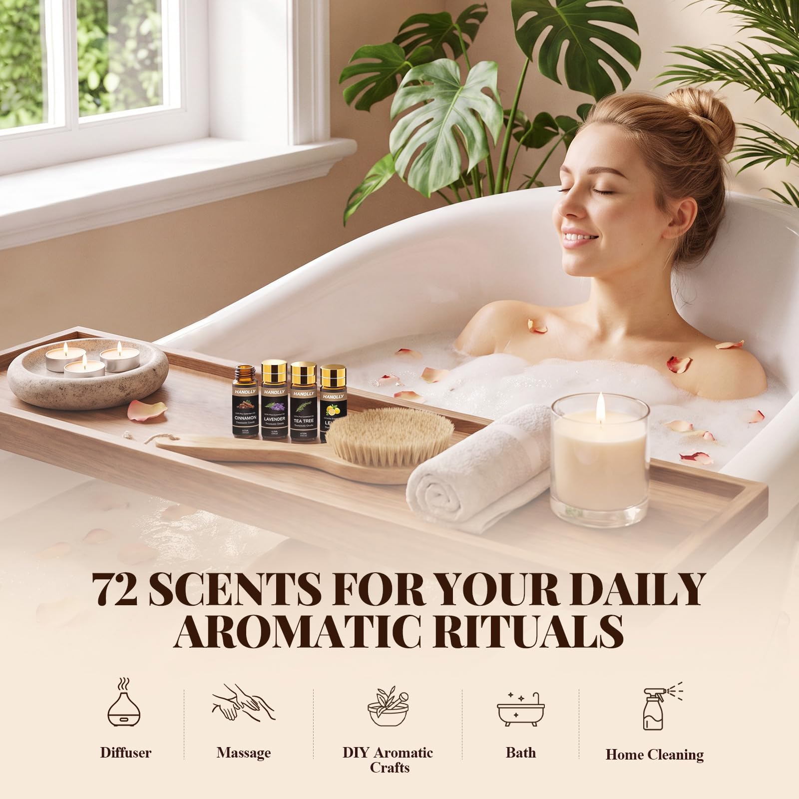 Amazon.com: 72 Pcs Pure Essential Oils Gift Set for Diffuser