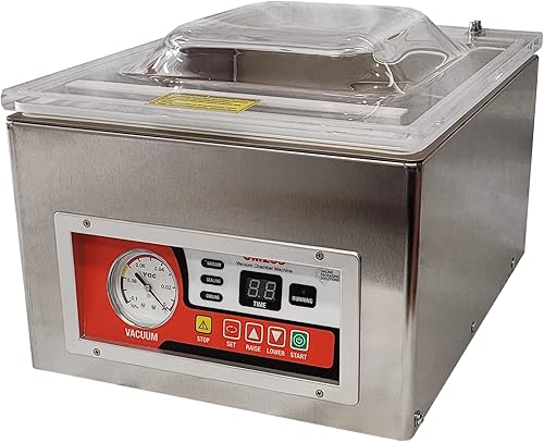 Sellador al vacío de cámara, CM255, perfecto para cocinas domésticas y comerciales, máquina de embalaje de grado industrial con bomba de alta