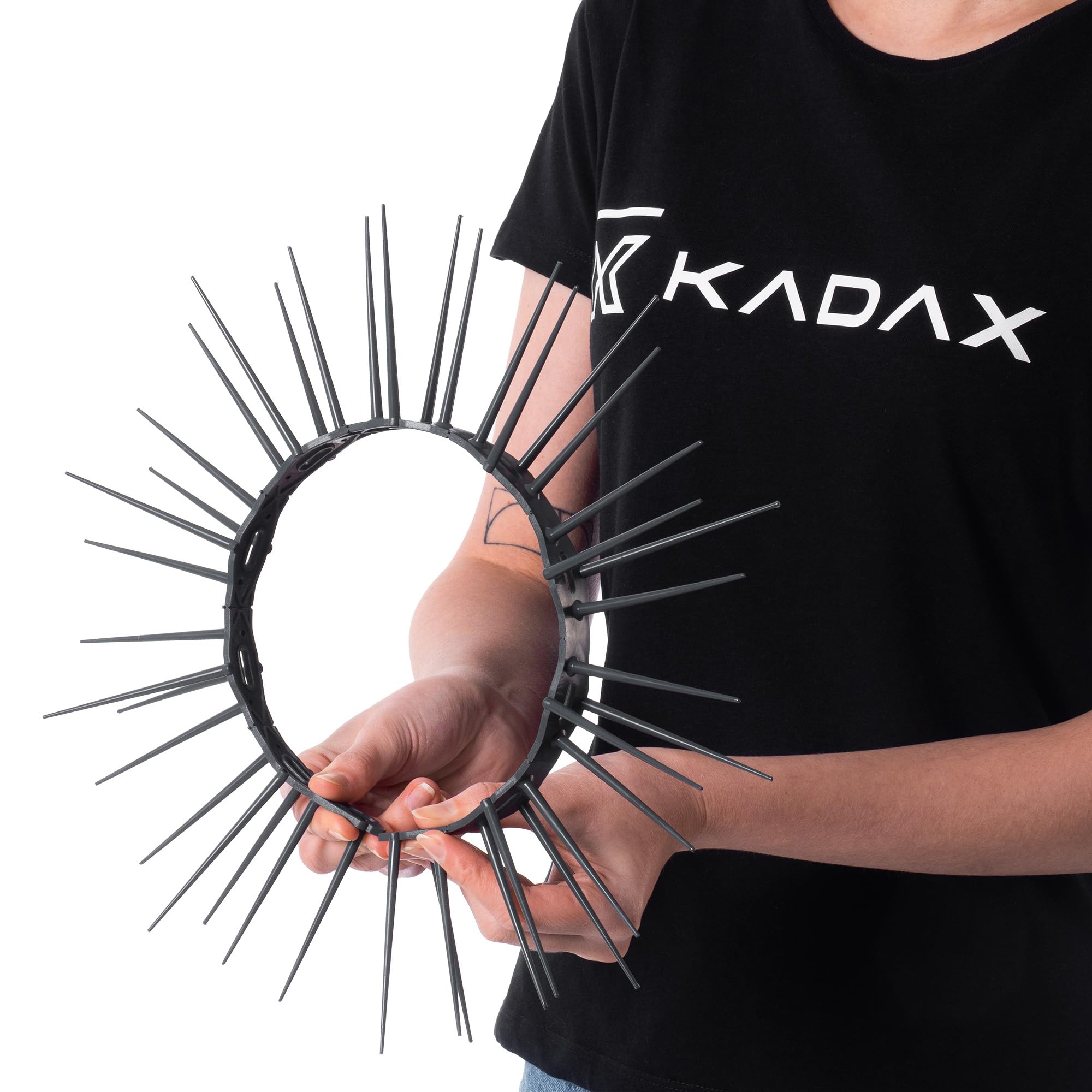 KADAX Dissuasore per uccelli in plastica, protezione per piccioni, per balconi, finestre, tetto, giardino, spaventapasseri per uccelli (antracite, 50 pezzi)