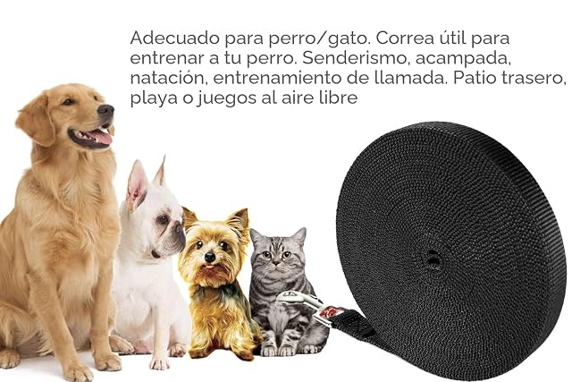 Foto 4 de 5 de Correa Perros Larga, 10M Correa para Perros Adiestramiento, Cuerda para Perros