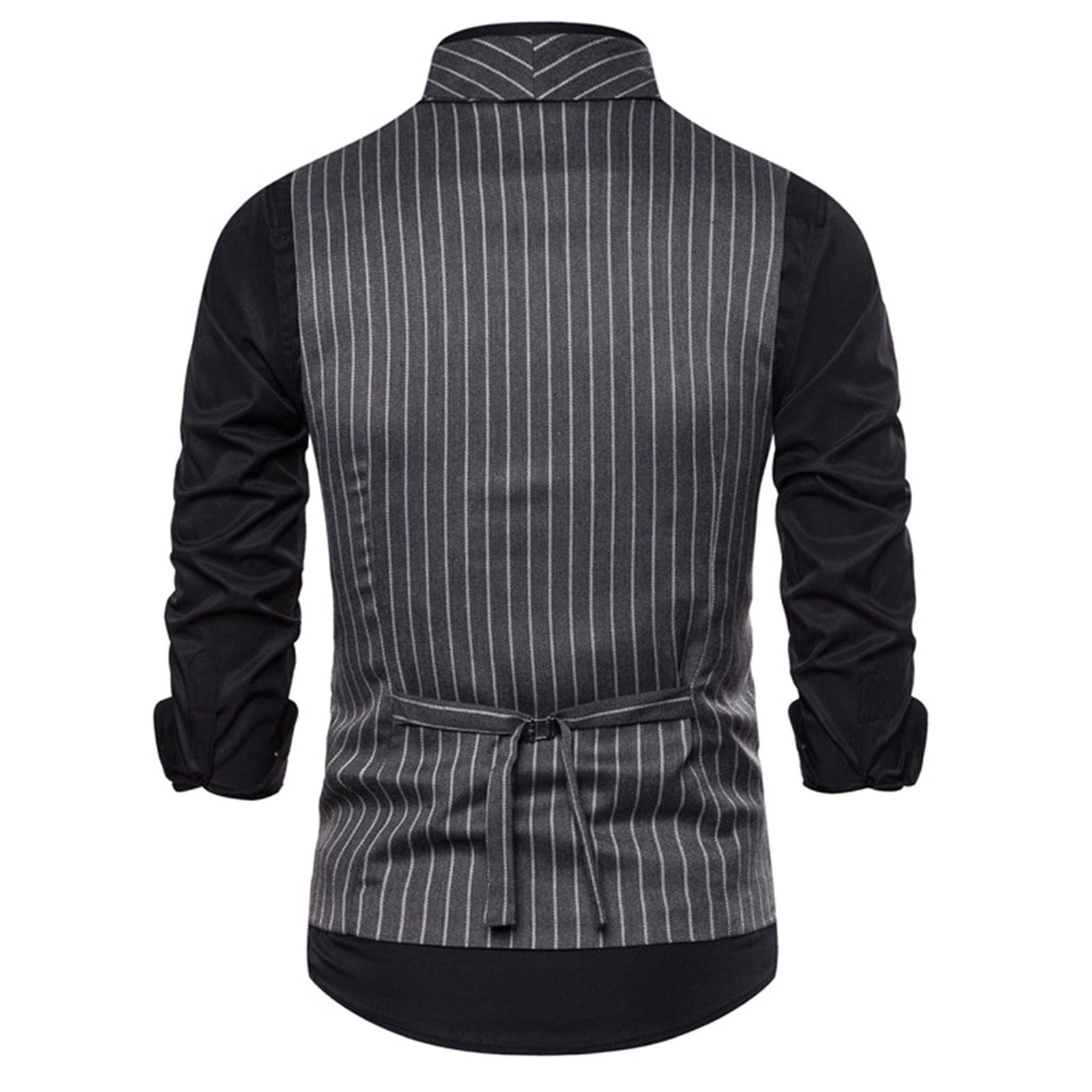 Gilet da uomo per matrimonio e lavoro, a righe