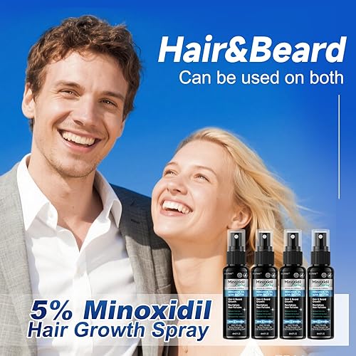Miniatura 7 de Minoxidil al 5% para tratamiento de pérdida de cabello para hombres, minoxidil para mujeres, aerosol para el crecimiento del cabello, para hombres y