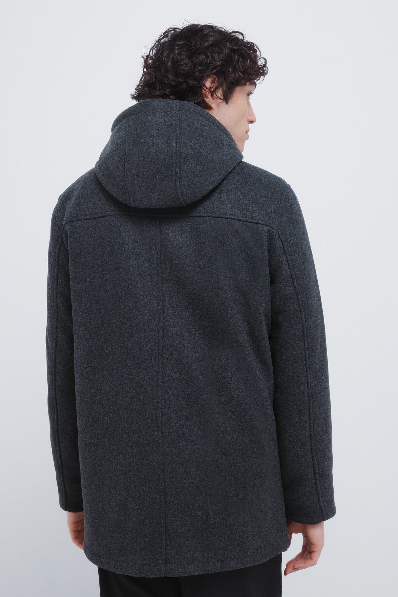Springfield Herren Woolen Effect Parka Parka aus Wolle