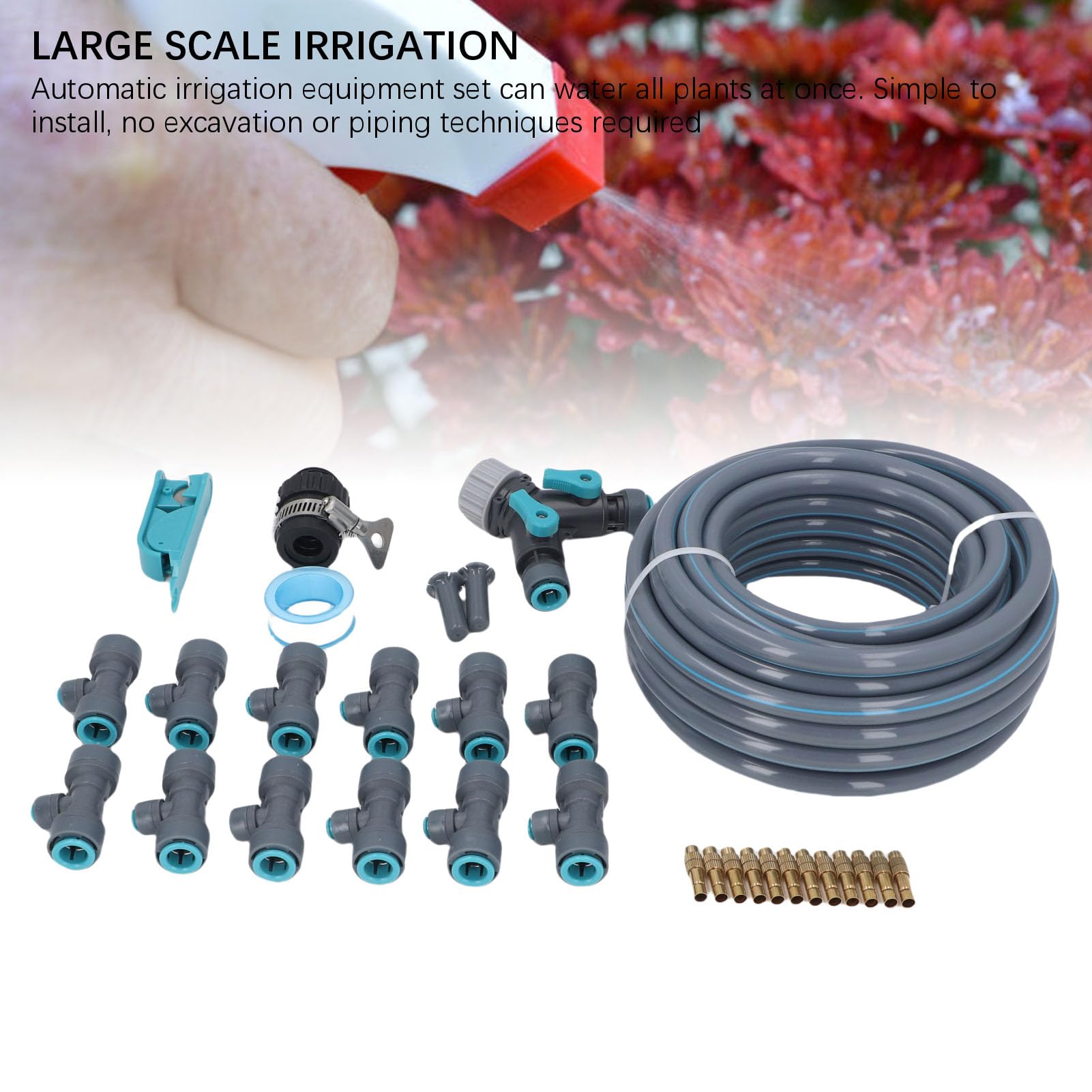 de riego de jardín, Kits de riego por goteo automático para Patio, equipo de césped, manguera, gotero ajustable