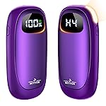 Hand Warmers Rechargeable-Electric Hand Warmers, Max 16 Hrs Warmth Up to 127, LED Display & Flashlight, Dual-Side Heating Portable Heater, Hunting Camping Essentials, Gifts for Men Women Raynauds