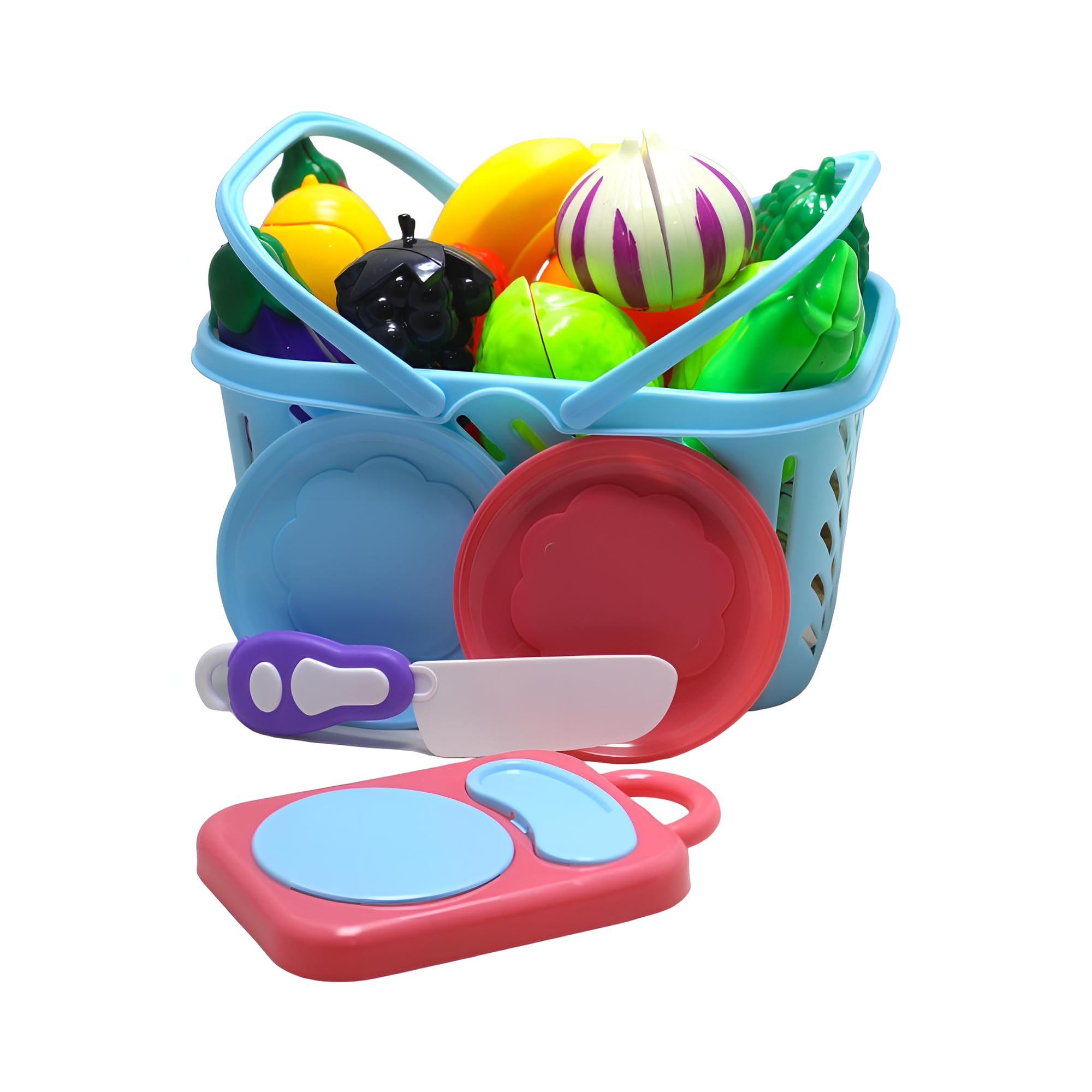 modmingle Fruits and Vegetables Play Set Toys, Realistic Sliceable Cutting Pretend Play Kitchen Toys for Kids, Play Food Toys, Fruit Vegetable Toys, Chopping Board with Knife and Basket (17 Pieces) (B0D98T2MK7) Amazon Price History, Amazon Price Tracker
