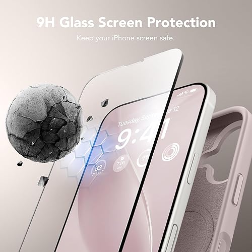 Miniatura 141 de GONEZ Funda para iPhone 14 Pro, compatible con Magsafe, con protector de pantalla + protector de lente de cámara, forro de microfibra suave