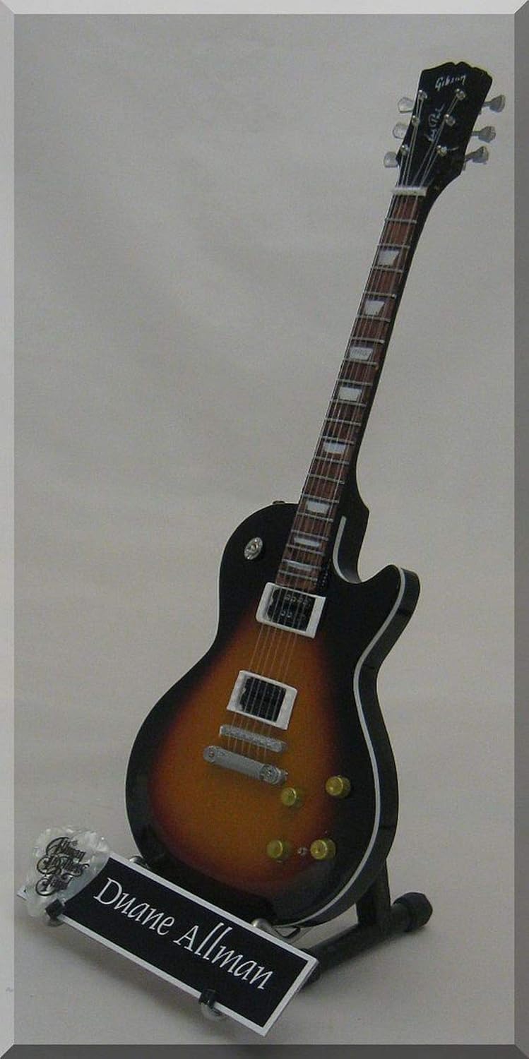 IZZI Duane Allman Miniature Guitar with Guitar Pick-L8