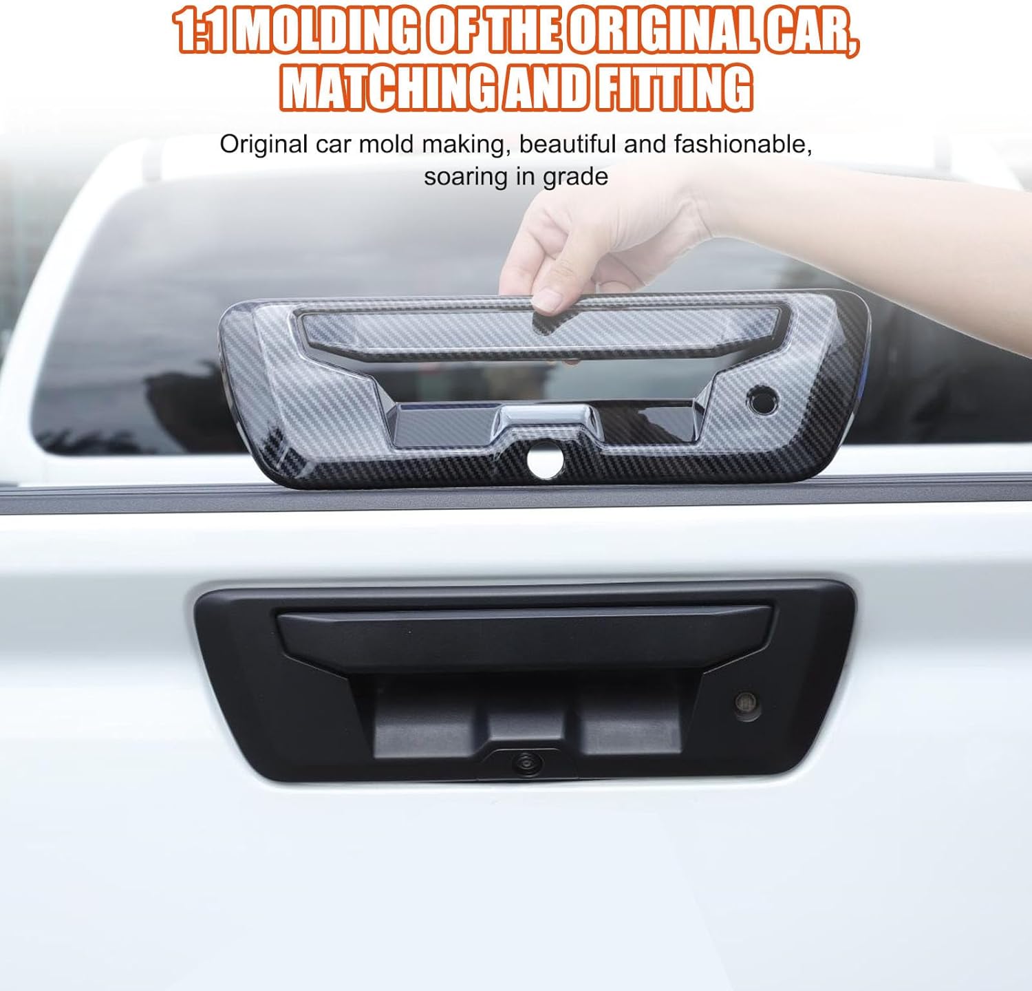 Car Trunk Handle Cover Trim Compatible with Nisan Frontier 2022-2026 ABS Car Rear Trunk Door Handle Cover Trim Tailgate Handle Cover Protector,2PCS