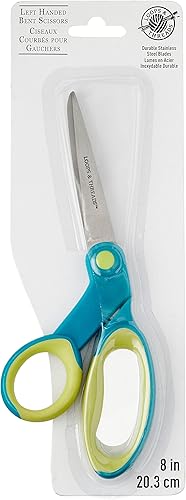 Miniatura 2 de Tijeras dobladas para zurdos por Loops & Threads™