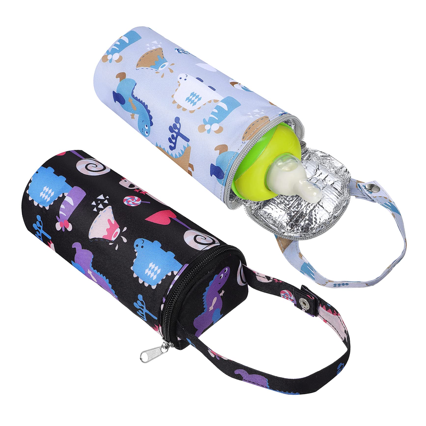 Ciieeo 6piezas Bolsas Térmicas para Biberones De Diseño De Caricatura Aislantes para Mantener La Leche Caliente para Paseos Compras y Viajes Carrito