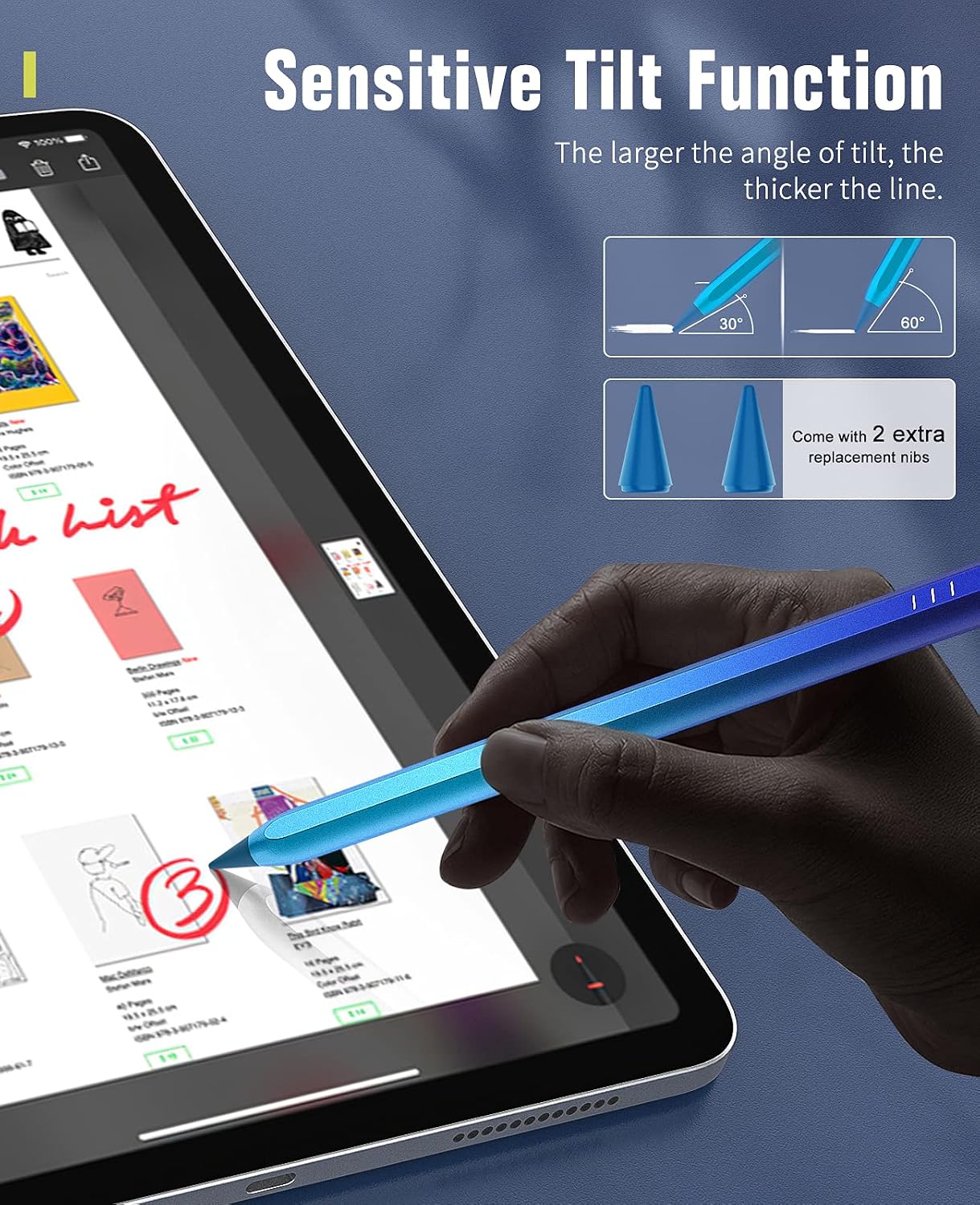 TiMOVO Stylus Tablet Compatible with 2022 iPad 10/9/8/7/6th Generation, iPad Pro 11/12.9, iPad Air 5/4/3 - Image 4