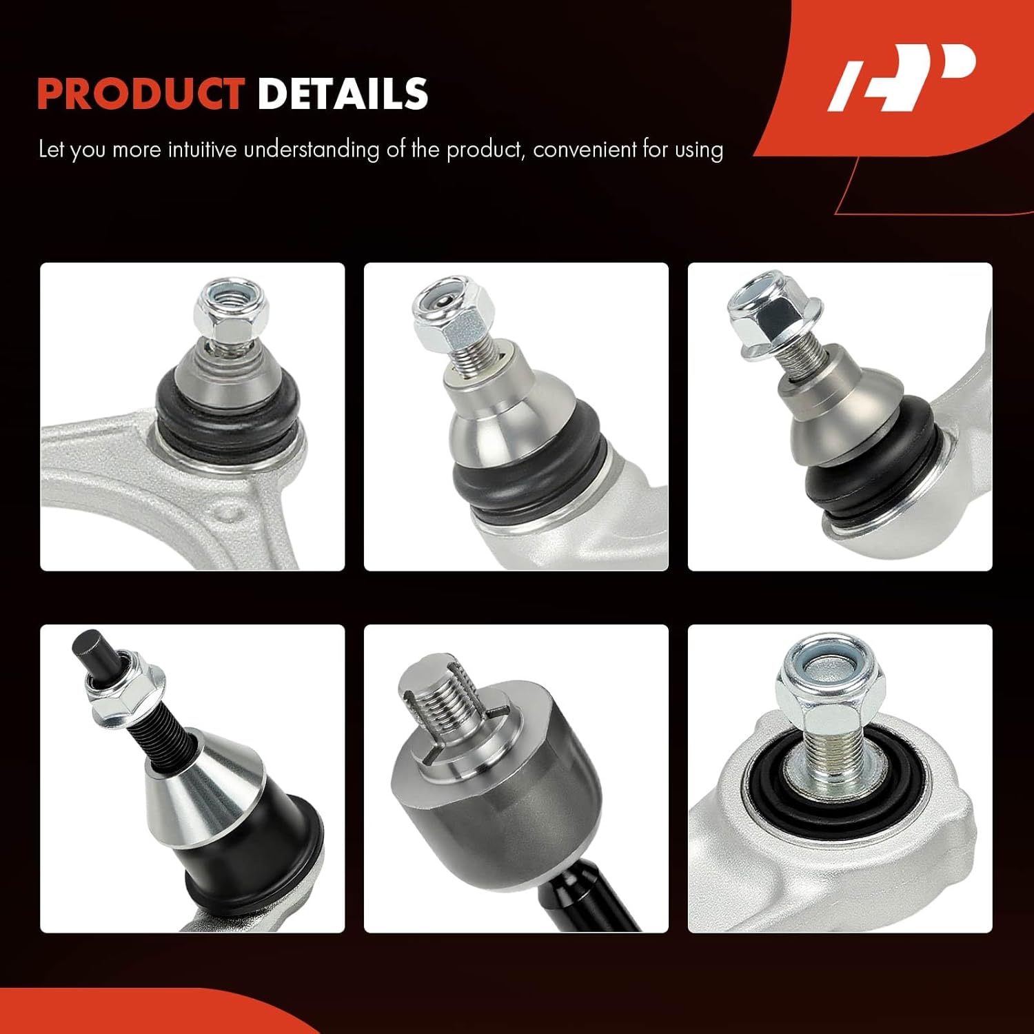 A-Premium Set of 12, Front Upper & Lower Control Arm, Sway Bar Link, Inner Outer Tie Rod End, Compatible with Mercedes-Benz C300 2015-2021, C350e 2016-2018, CLS450/E450 2019-2021, E300 2017-2019