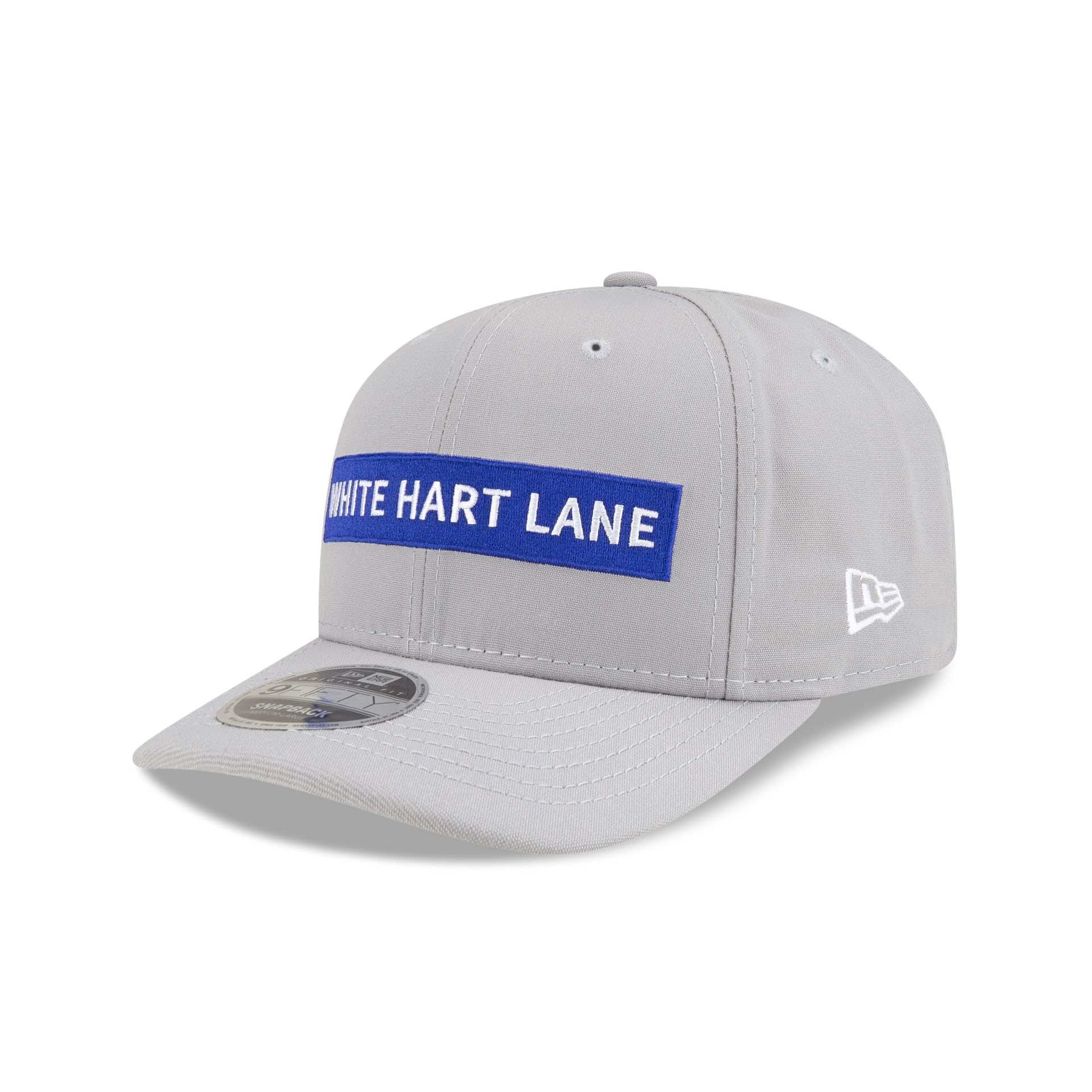 New Era Repreve® White Hart Lane Tottenham Hotspur FC 9FIFTY Original Fit Cap, Recycled Polyester, Snapback, Curved Visor (UK, Alpha, S, M, Grey)