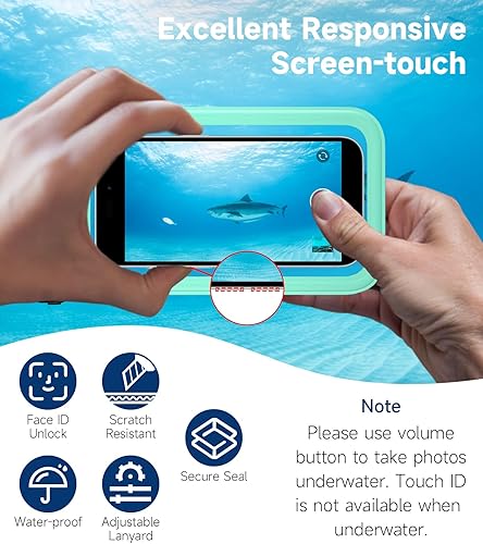 Miniatura 6 de Paquete de 2 fundas universales impermeables para teléfono de hasta 8.3 pulgadas, IPX8, funda seca para teléfono celular compatible con iPhone 14,