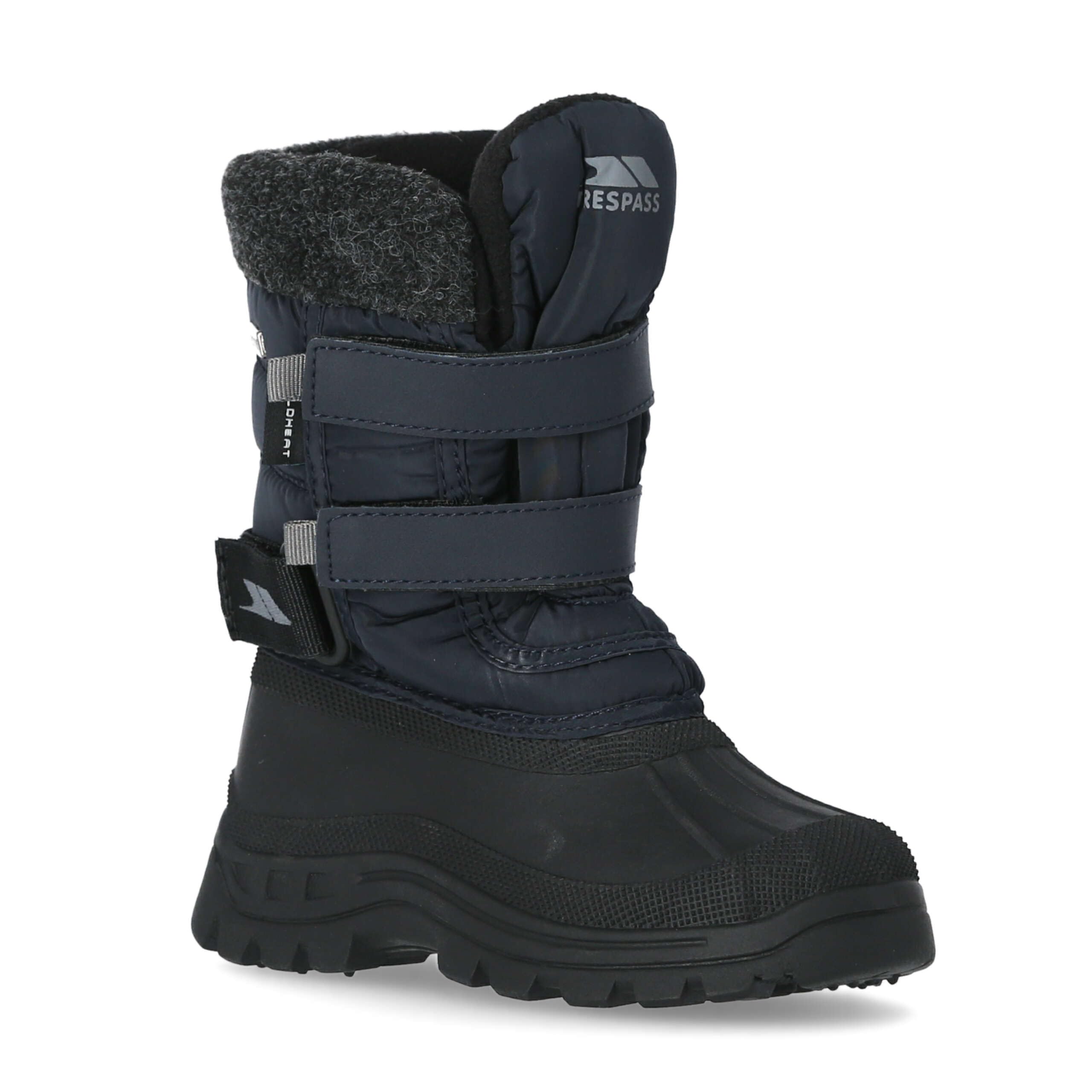 Trespass (1, Black) Trespassboys Waterproof Snow Boots Strachan Ii