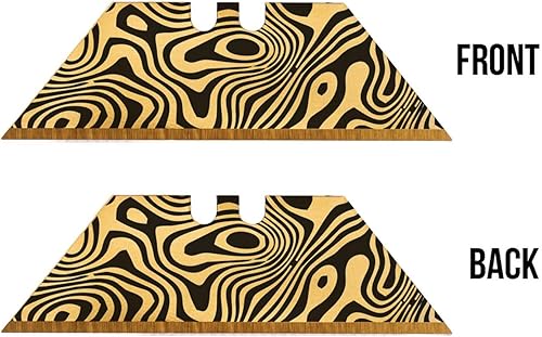 Vista 15 de NDZ Performance Repuesto de hoja de acero para cuchillo utilitario Berkling, hoja de afeitar personalizada, diseños grabados con láser de doble