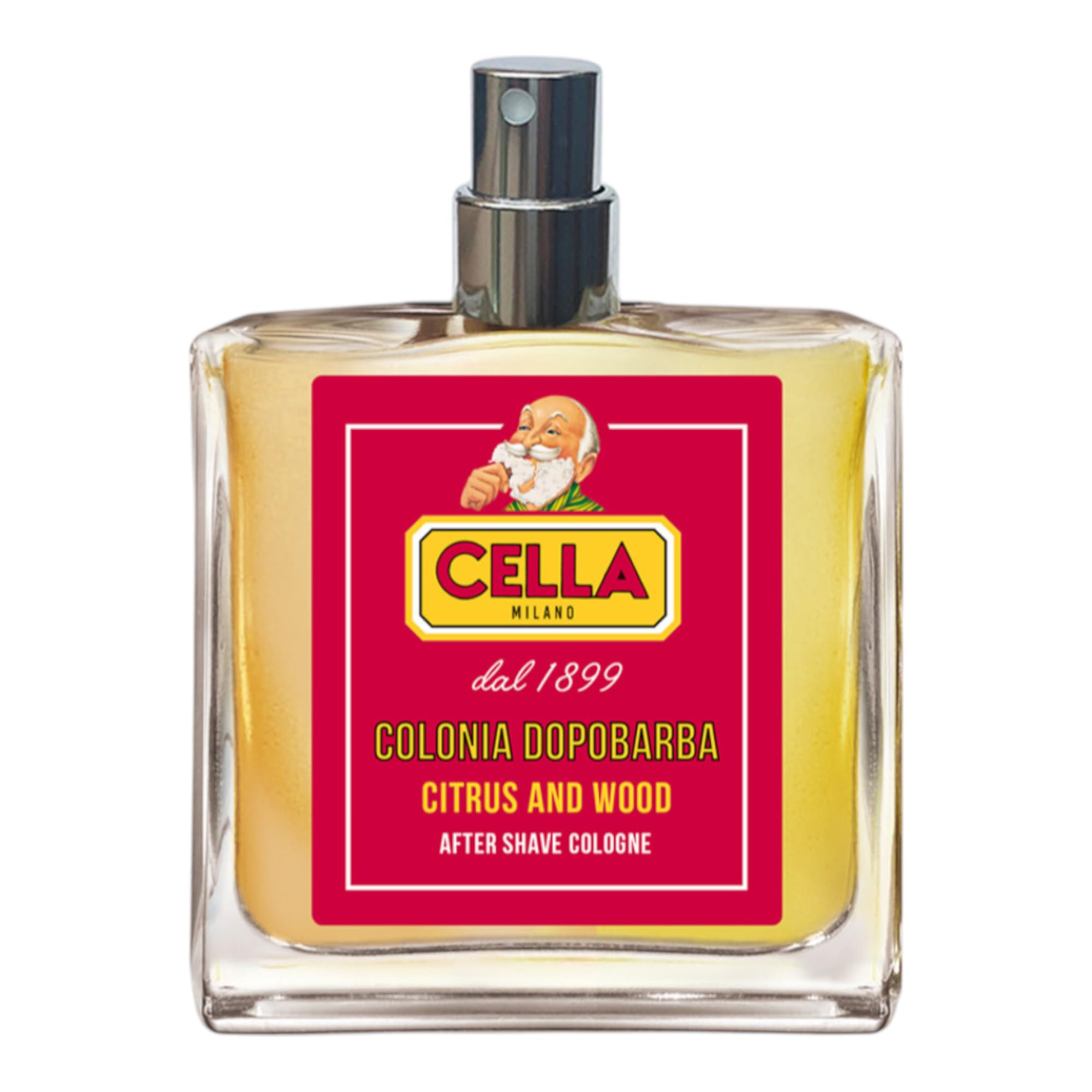 Cella Milano Colonia Dopobarba Spray, Citrus and Wood, Dopobarba Colonia, Note di Agrumi e Legno, 100 ml