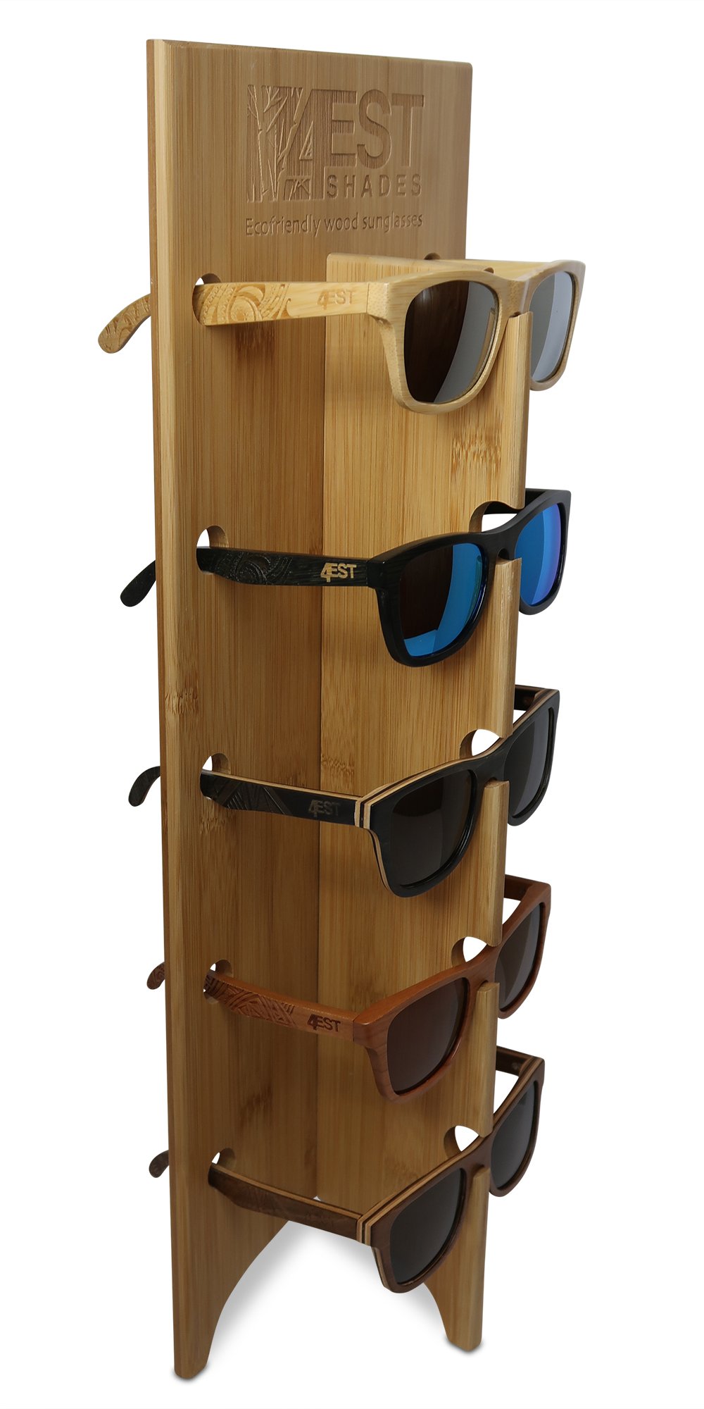 Wood Sunglass Stand