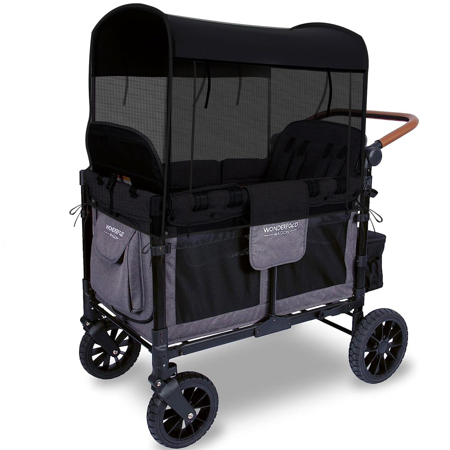 Mosquito Net Cover for WONDERFOLD Wagon W4 Stroller Wagon - Provide Easy Access Zippered Entrance, Easy Installation and Overall Protection