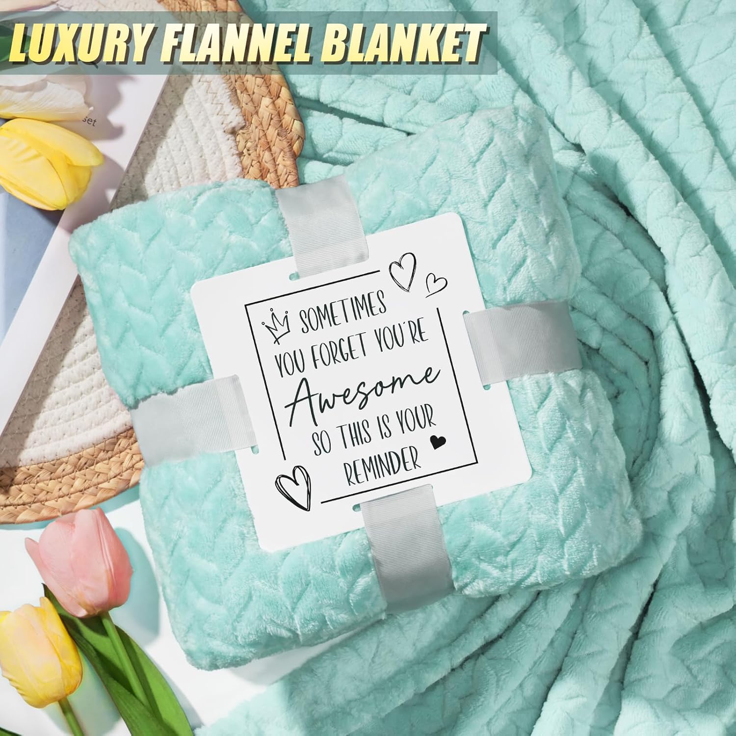 Thank You Gifts for Women Valentines Day Coworker Gifts, Chaos Coordinator Gift for Coworkers Manager Nurse Teacher Employee Appreciation, Office Birthday Boss Day Gift for Her Boss Lady w/ Blanket - Image 4