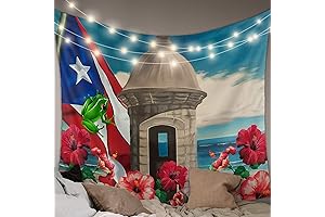 AmbeHome Puerto Rican Tapestry Wall Decor, 39"x59"
