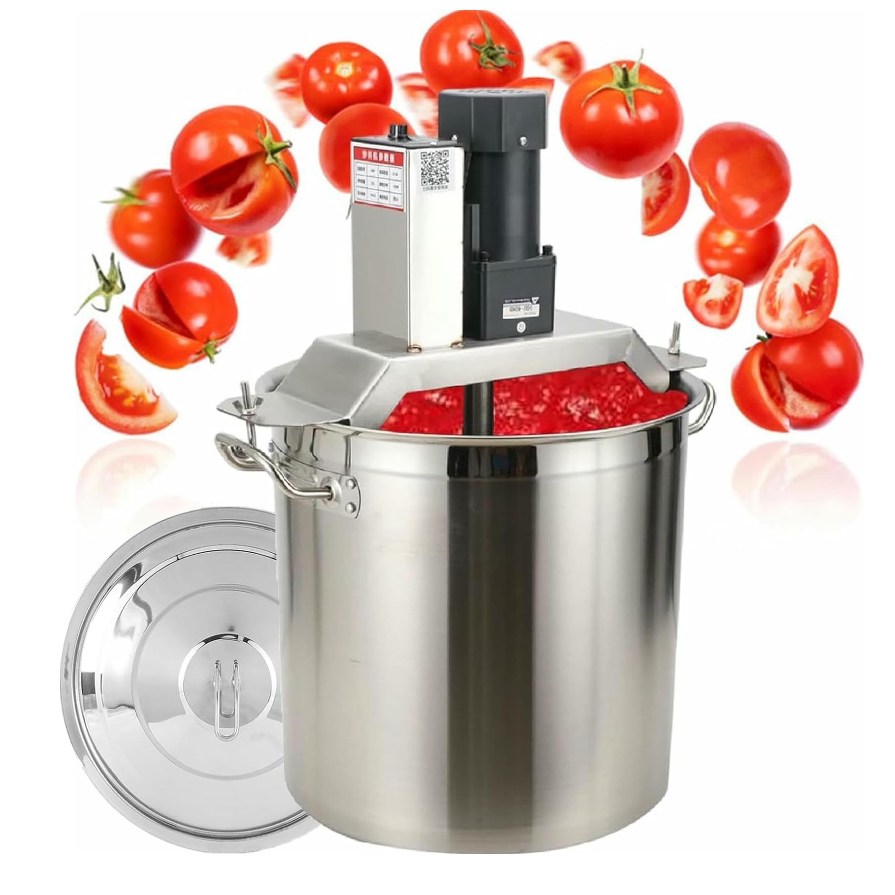 GLJTUO Electric Mixer Machine,40L/80L Stainless Steel Stand Food Mixer, For Jams, Sauces, Commercial Kitchens, Commercial Food Mixer, 4 Blade Stirring Scraper,40L,80l