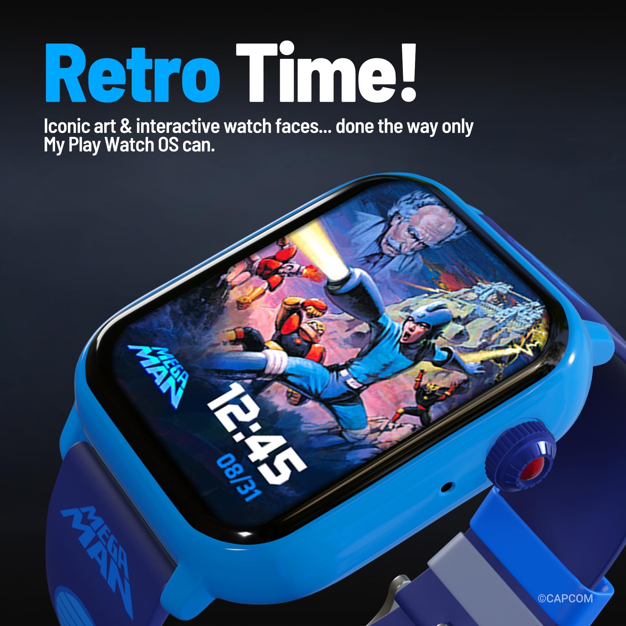 Amazon.co.jp: My Play Watch ロックマン レトロゲーミングスマート