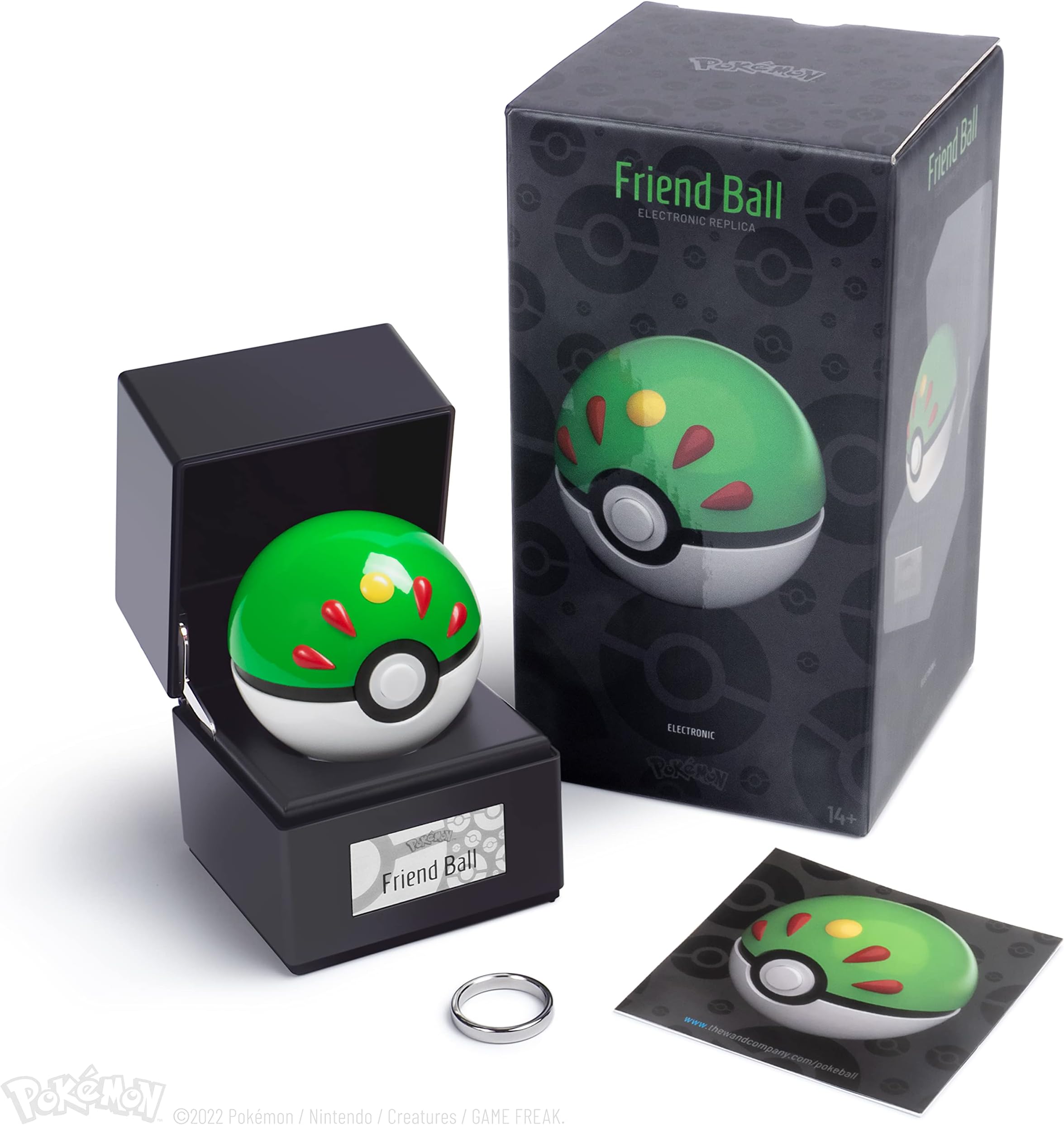 Original Poké Ball Authentic Replica - Realistic, Electronic, Die-Cast Poké Ball with Display Case Light Features – Officially Licensed by Pokémon