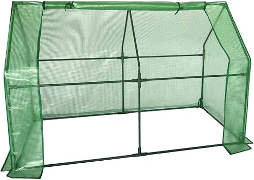 Kelived Portable Cold Frame Greenhouse 73x37x47 Inch with Steel Frame & PE Cover for Frost Protection Kelived Portable Cold Frame Greenhouse 73x37x47 Inch with Steel Frame & PE Cover for Frost Protection