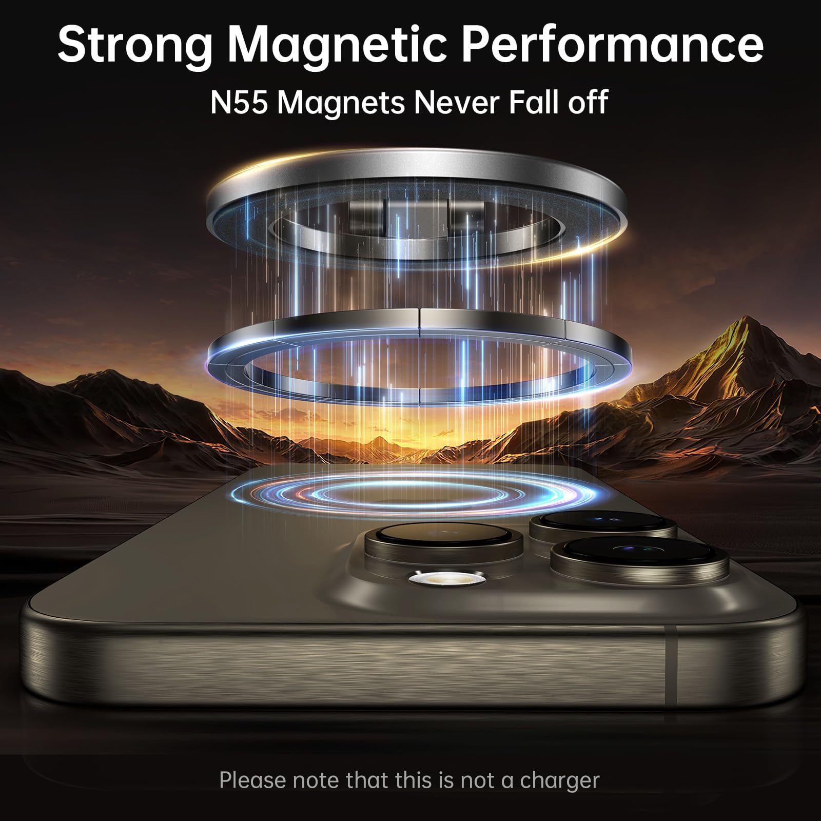 SYNCWIRE Pasuje do uchwytu samochodowego MagSafe do deski rozdzielczej i ekranu Tesla, [całkowicie metalowy] magnetyczny uchwyt na telefon do samochodu, elastyczny trzyosiowy obrót o 360°, mocne