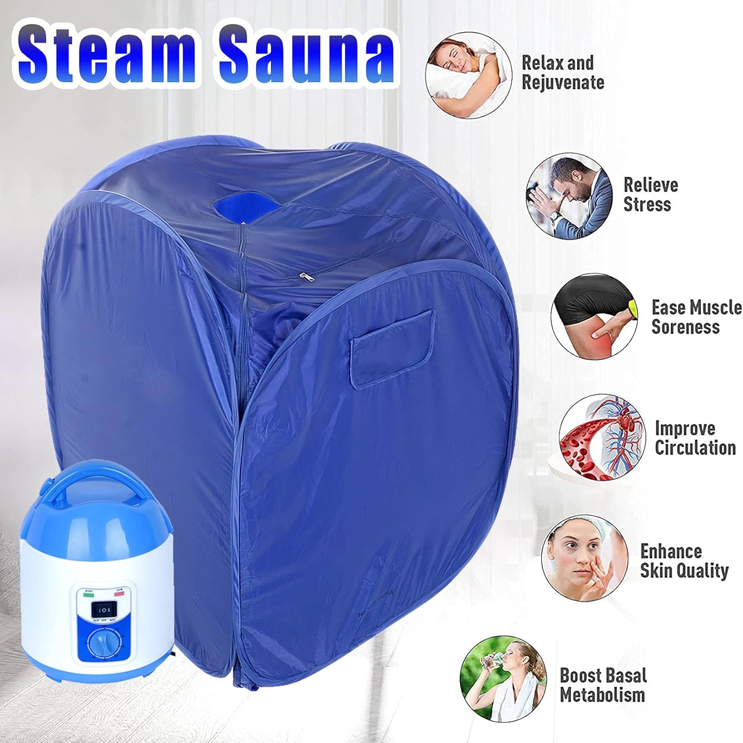 ポータブル家庭用スチームサウナサウナキャビンサウナバスボックス