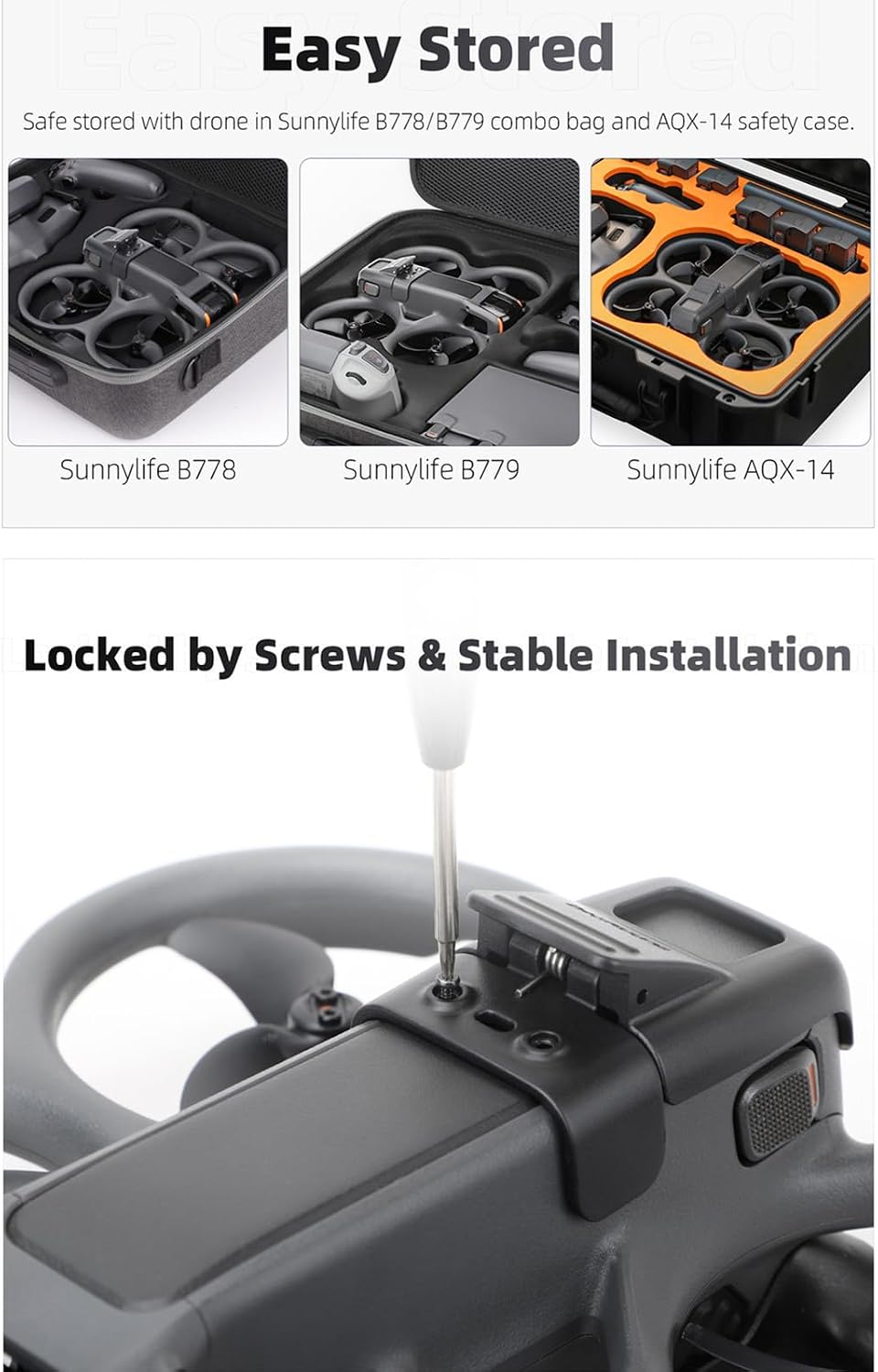 Battery Holder Clip Compatible with Avata 2, Reinforced Locking Mechanism for Secure Avata 2 FPV Battery Attachment, Prevents Loosening and Falling