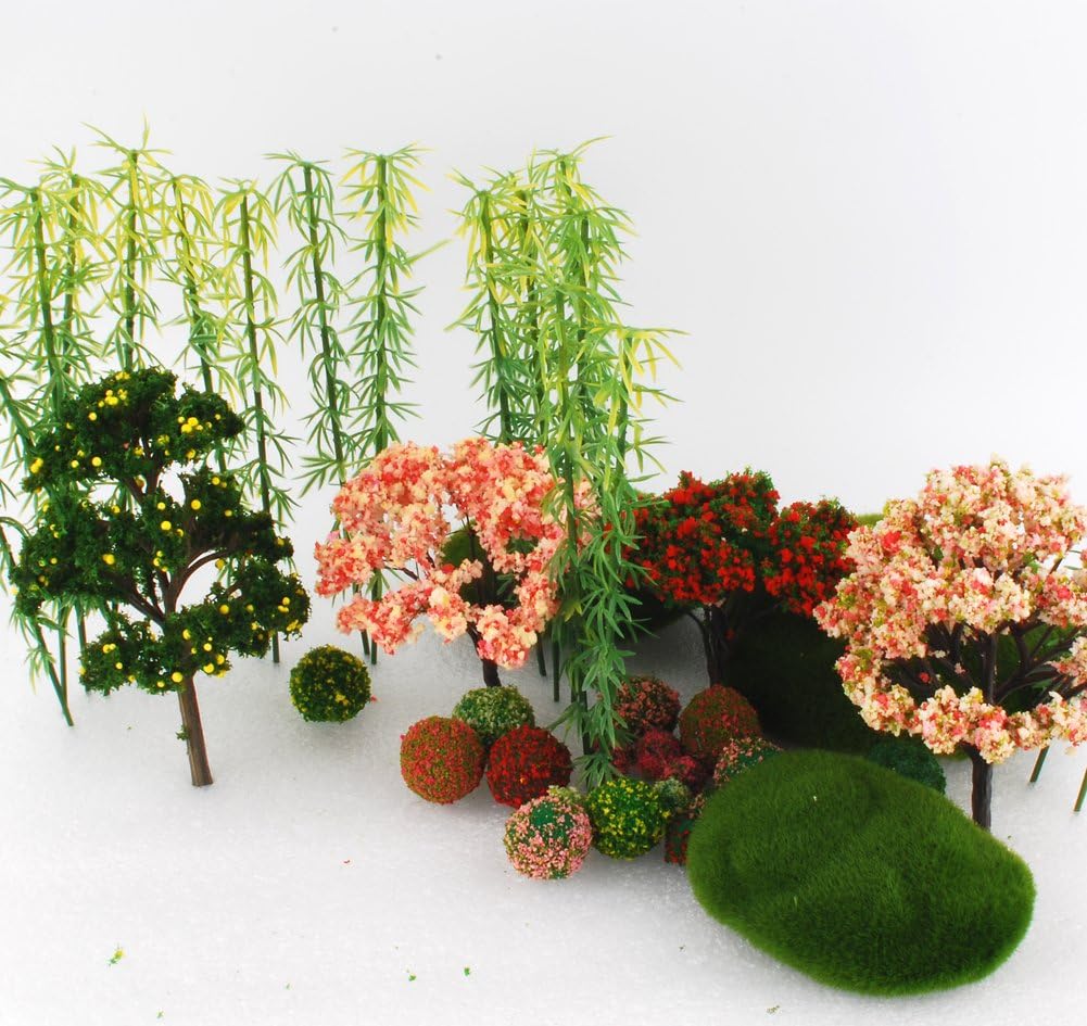 NW Model Trees Model Train Scenery Architecture Trees Model Scenery Model Bamboo with No Stands (15cm(50pcs))