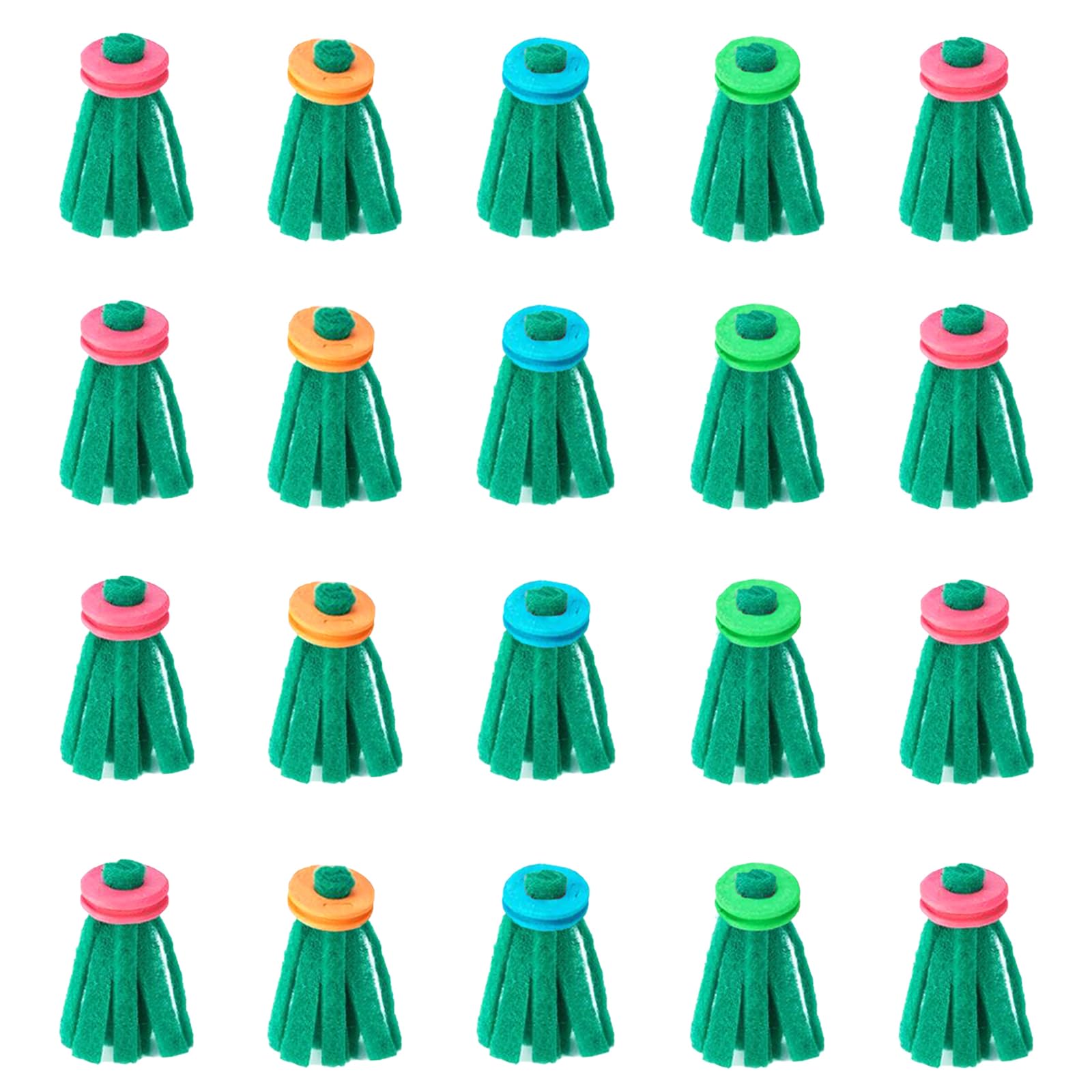 Lot de 20 serpillères flottantes pour aquarium, coloris aléatoires