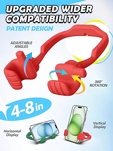 Miniatura 10 de Regalos para mujeres, adolescentes y niñas, soporte para teléfono celular, paquete de 2 regalos mejorados para mujeres, soporte ajustable para