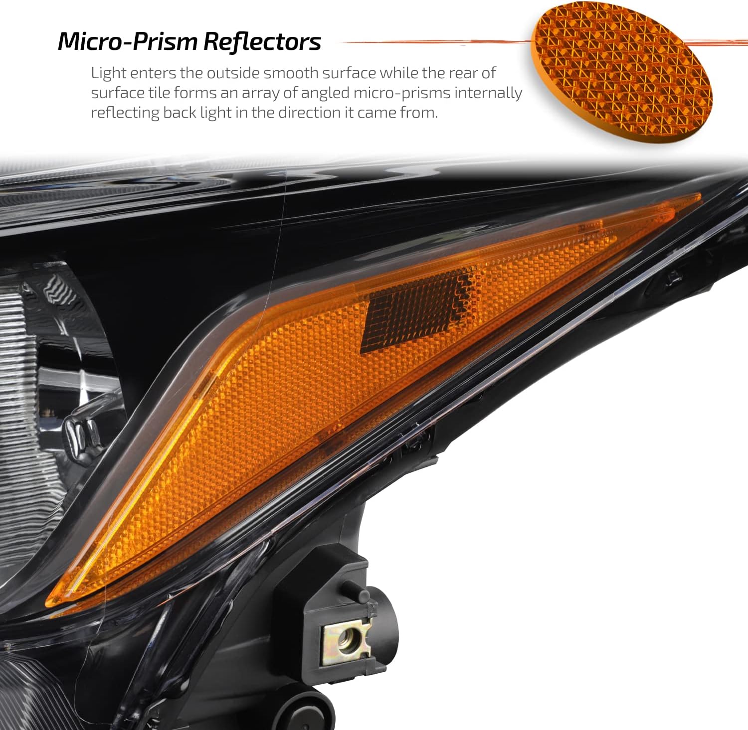 AKKON - Fit 2018 2019 2020 Nissan Kicks S/SV Model Halogen Type Projector Headlight Left Driver Side Assembly