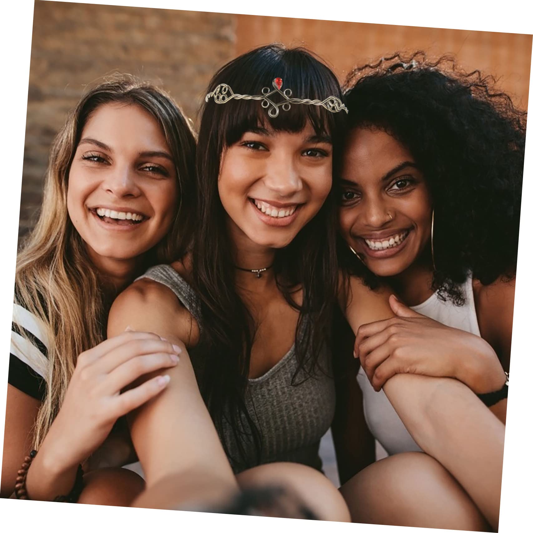 5pezzi Fascia Per Metallo Intrecciato Con Strass Accessorio Elegante Per Feste e Occasioni Speciali Perfetta Per Donne e Ragazze