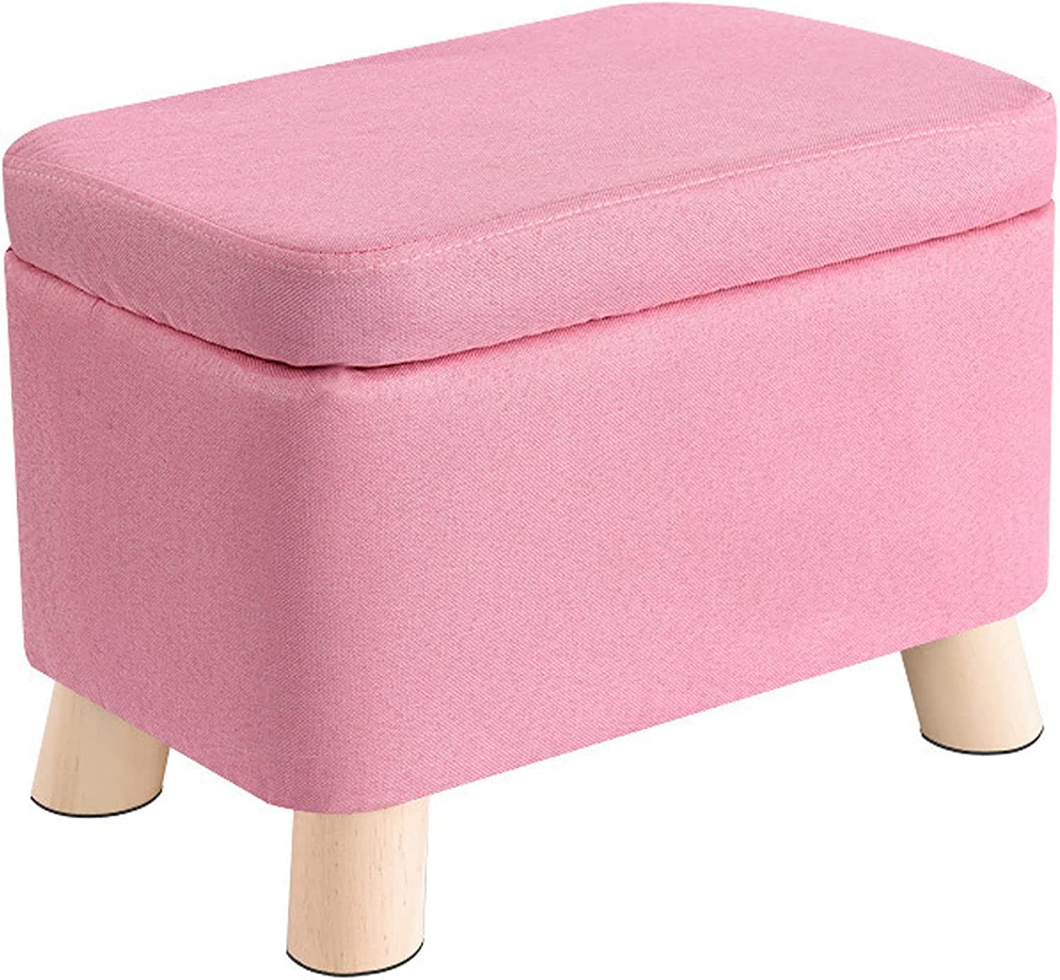 Repose-pieds ottoman de rangement avec assise rembourrée et portable