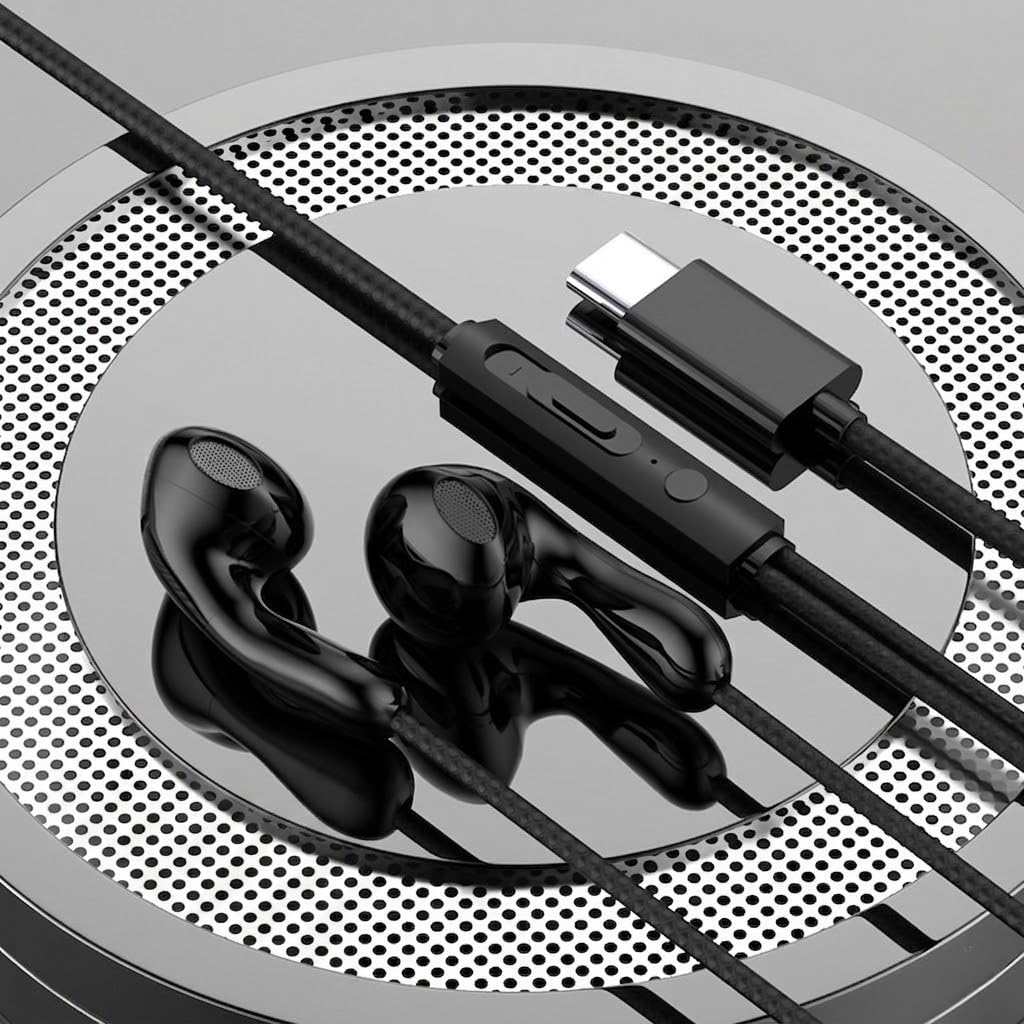 in-Ear Wired Earphones 1pc Type-C Ports for Clear Calls PC use and Everyday Workouts