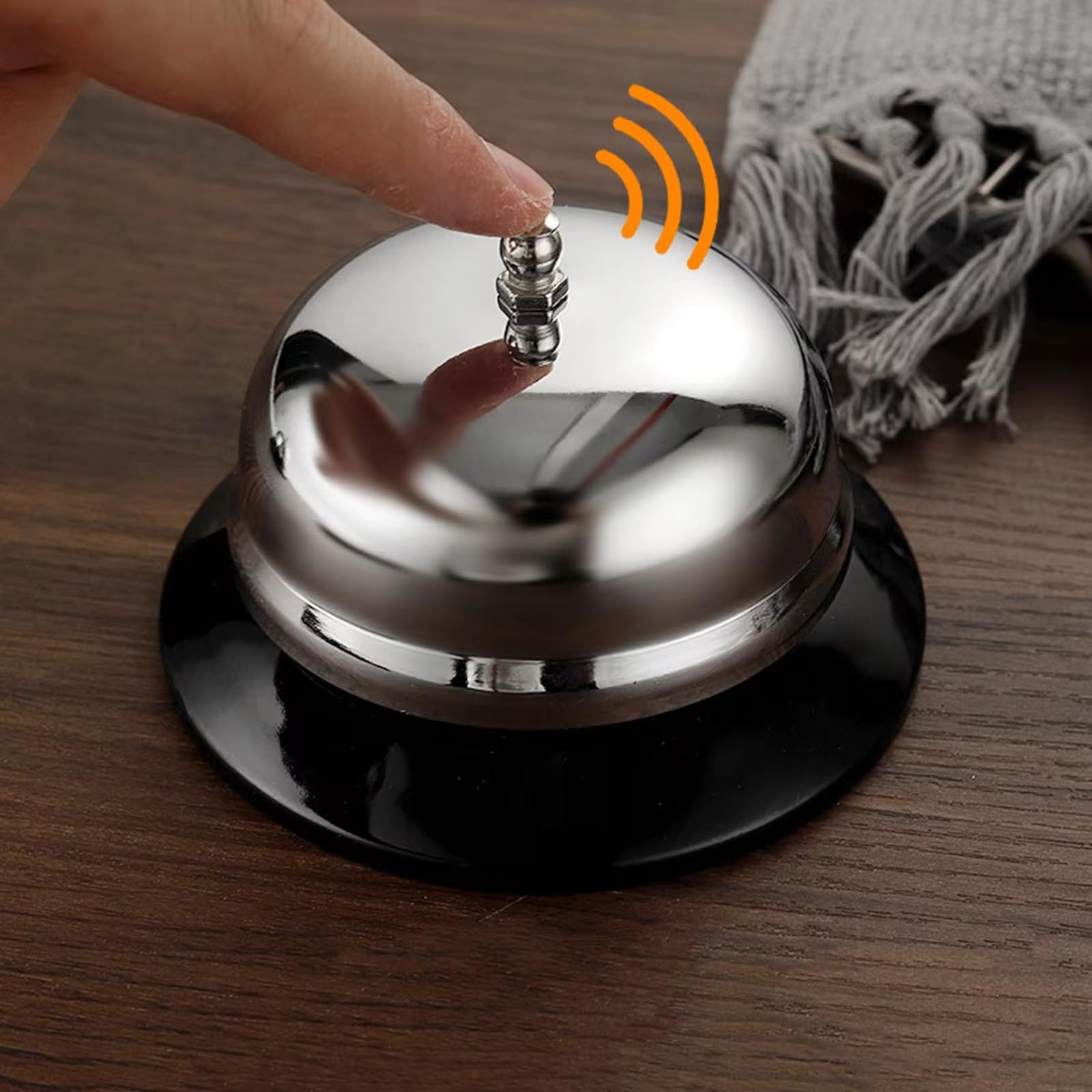 Amazon.co.jp: [卓上ベル] ステンレス製 8.5*6cm 大音量 呼び出しベル