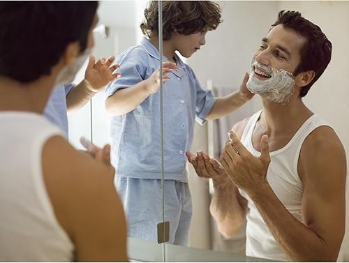 Miniatura 3 de WarmlyYours Espejo calefactable antiempañador circular de 25 x 25 pulgadas. Almohadilla eléctrica de vapor y antiniebla autoadhesiva para espejos de