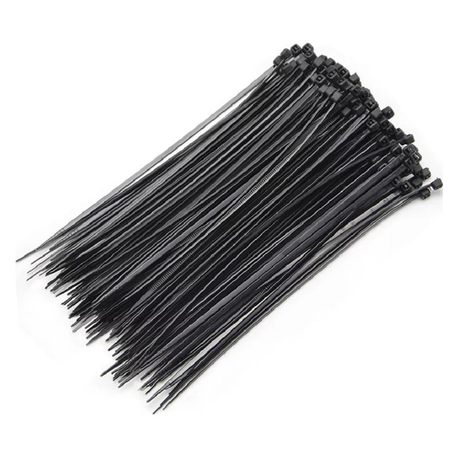 Qrlkjhgfa Black Nylon Cable Ties, Self-Locking Nylon Cable Ties Multiple Sizes 100 Pcs(3X200)
