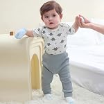 Ruliby Bodysuit bébé et Pantalon Set Summer Ribbed Mix Match Enfant garçon fille Vêtements Outfits
