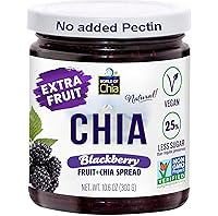 Vista 8 de World of Chia Extra Fruit Spread - Todo natural, sin gluten, vegano, bajo en azúcar, Omega 3, Kosher, verificado sin OMG, fabricado con semillas