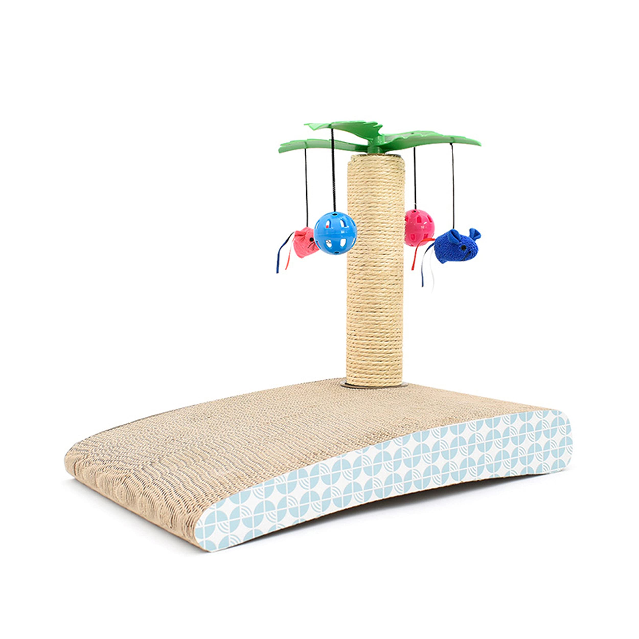 Emily Pets Coconut cat Claw Tree Tower Cat Scratcher Board Cat Scratch Toy with Hammock Kittens Playing Indoor Platform Bed Scratching Activity Green Tree (B08WCYMLY5) Amazon Price History, Amazon Price Tracker