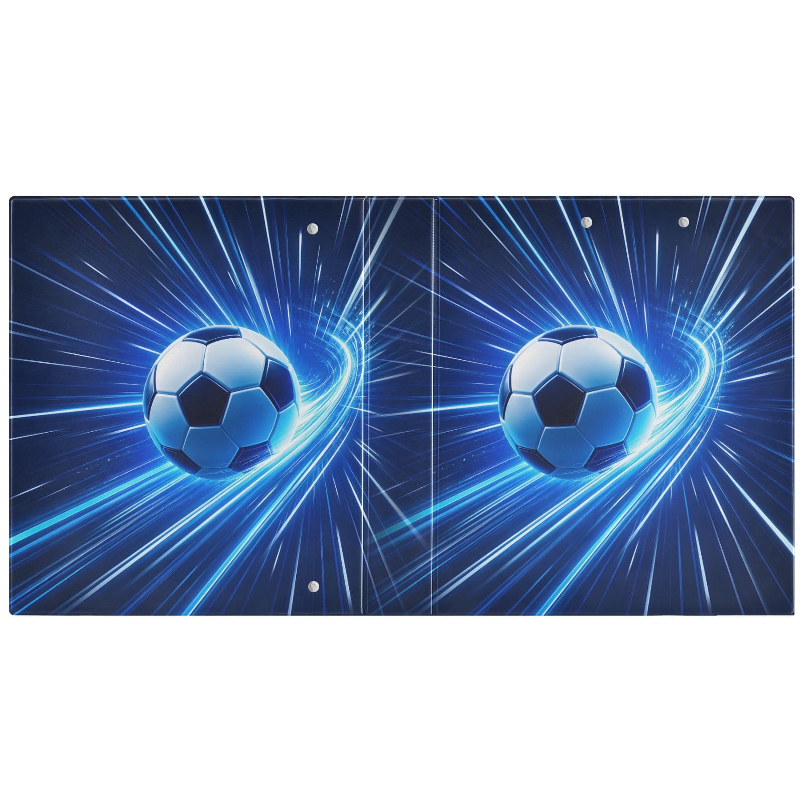 Raccoglitore a 3 anelli, velocità della luce, 3,8 cm, anelli rotondi per 200 fogli, 3 raccoglitori ad anelli con clip in metallo antiscivolo