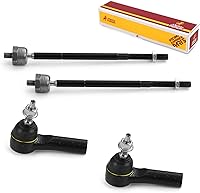 Vista 87 de Metrix Premium Chassis Parts - Kit de 4 piezas de extremos de barra de acoplamiento frontal exterior e interior compatible con Nissan Pathfinder