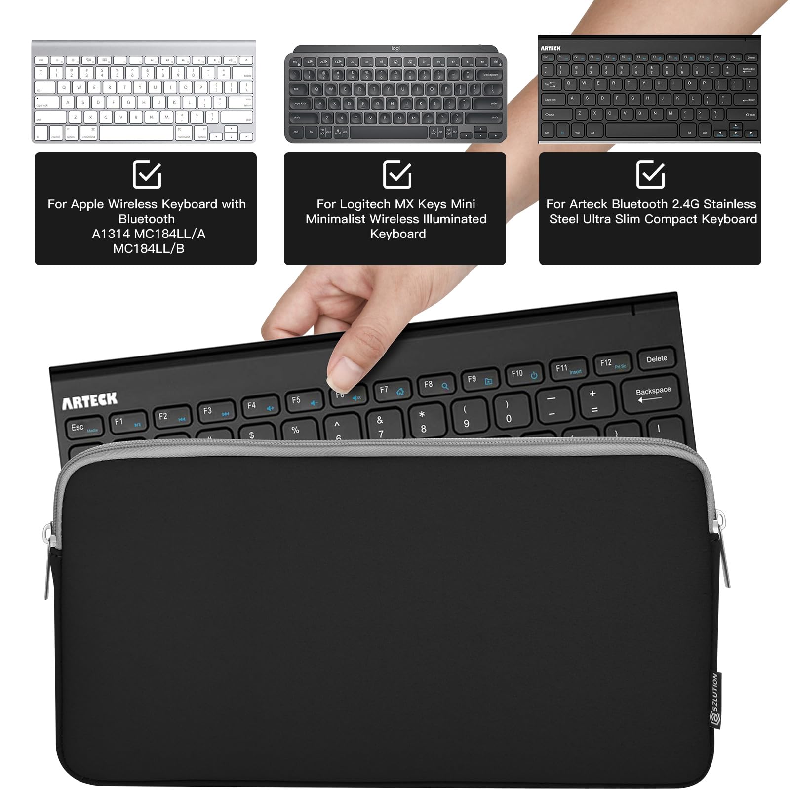 Amazon.com: CaSZLUTION Neoprene Keyboard Sleeve Case for MC184LL/B